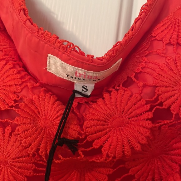 Trina Turk orange lace dress - Picture 3 of 4